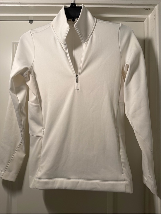 Nike Tops - Women’s Nike performance Cream Half-Zip Pullover long sleeve top